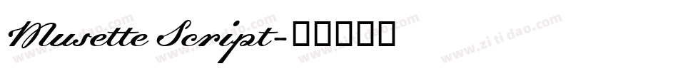 Musette Script字体转换